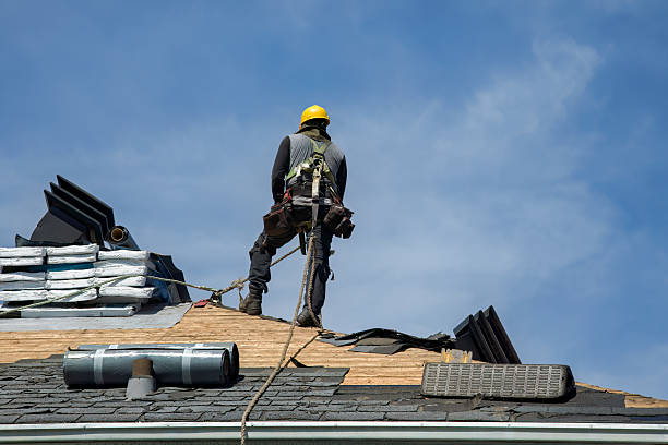 Professional Flat Roof Repair technician working in Clyde, TX